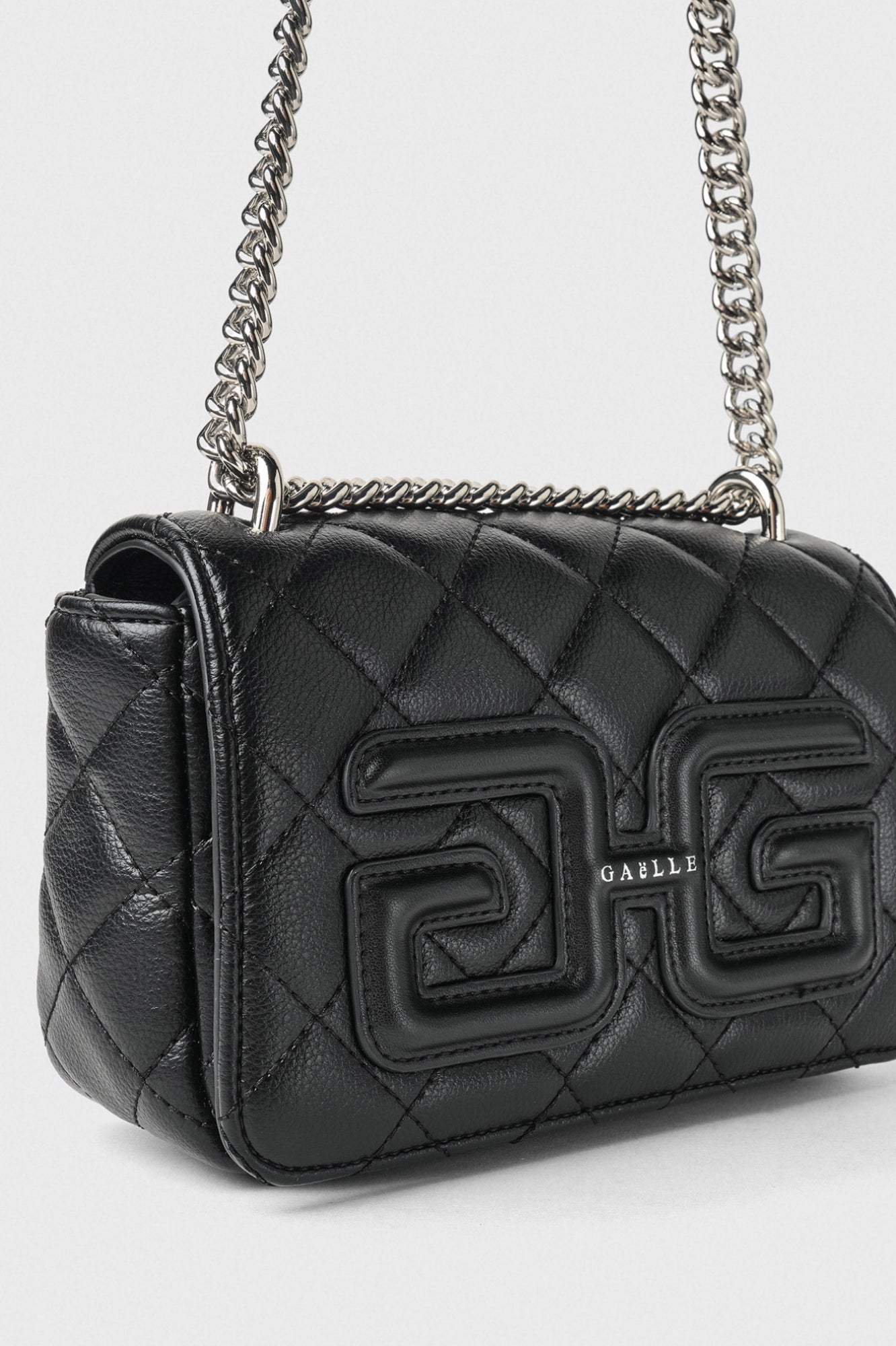 Gaëlle -mini shoulder strap matelassè bottalato e maxi patch double g