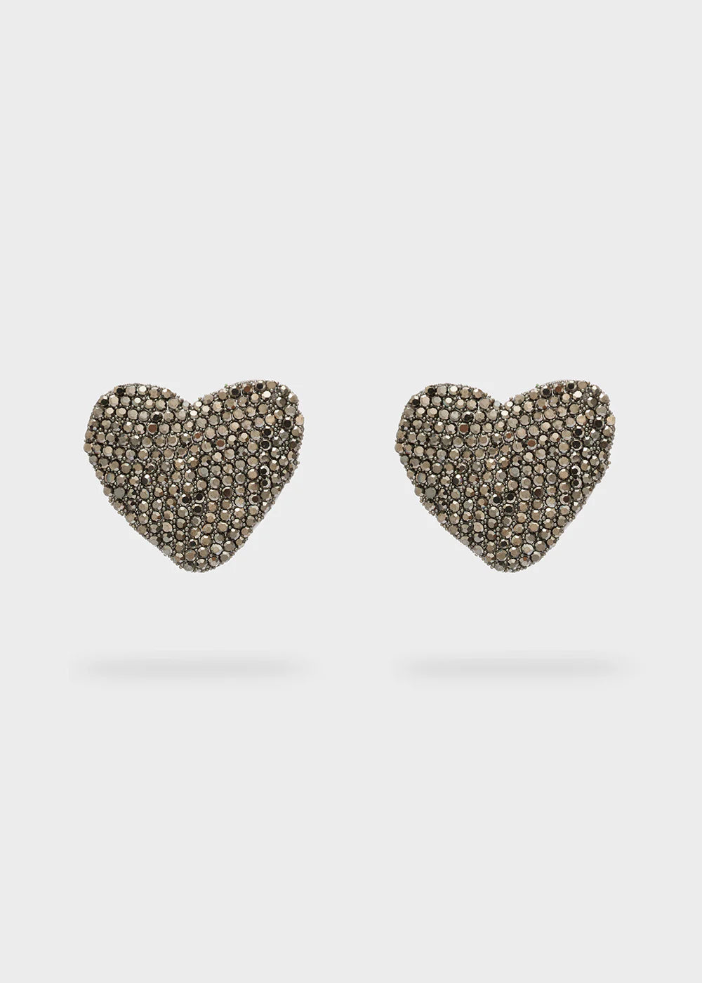 Nali orecchini shiny heart over pietre