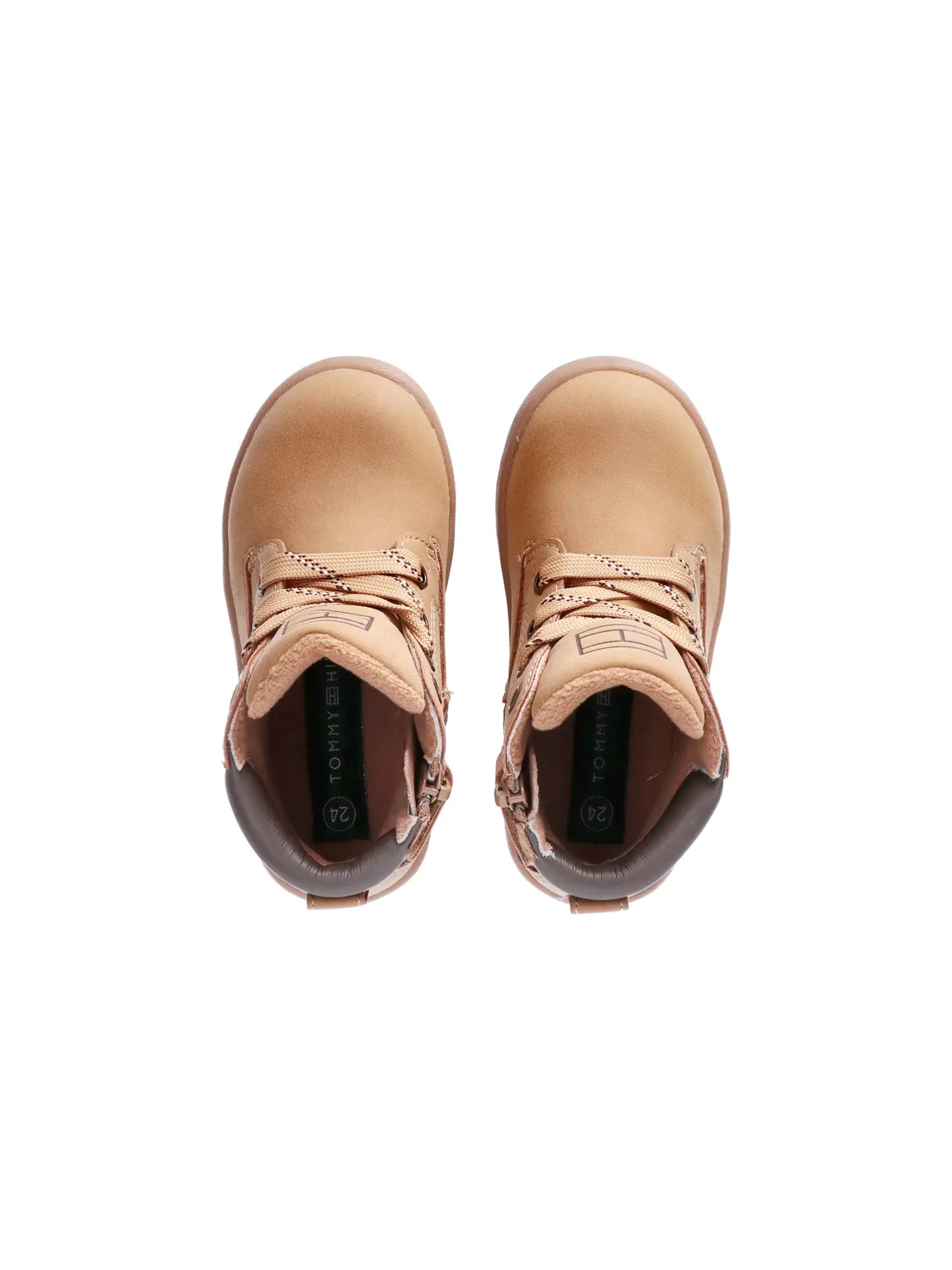Tommy hilfiger tronchetto allacciato ocra