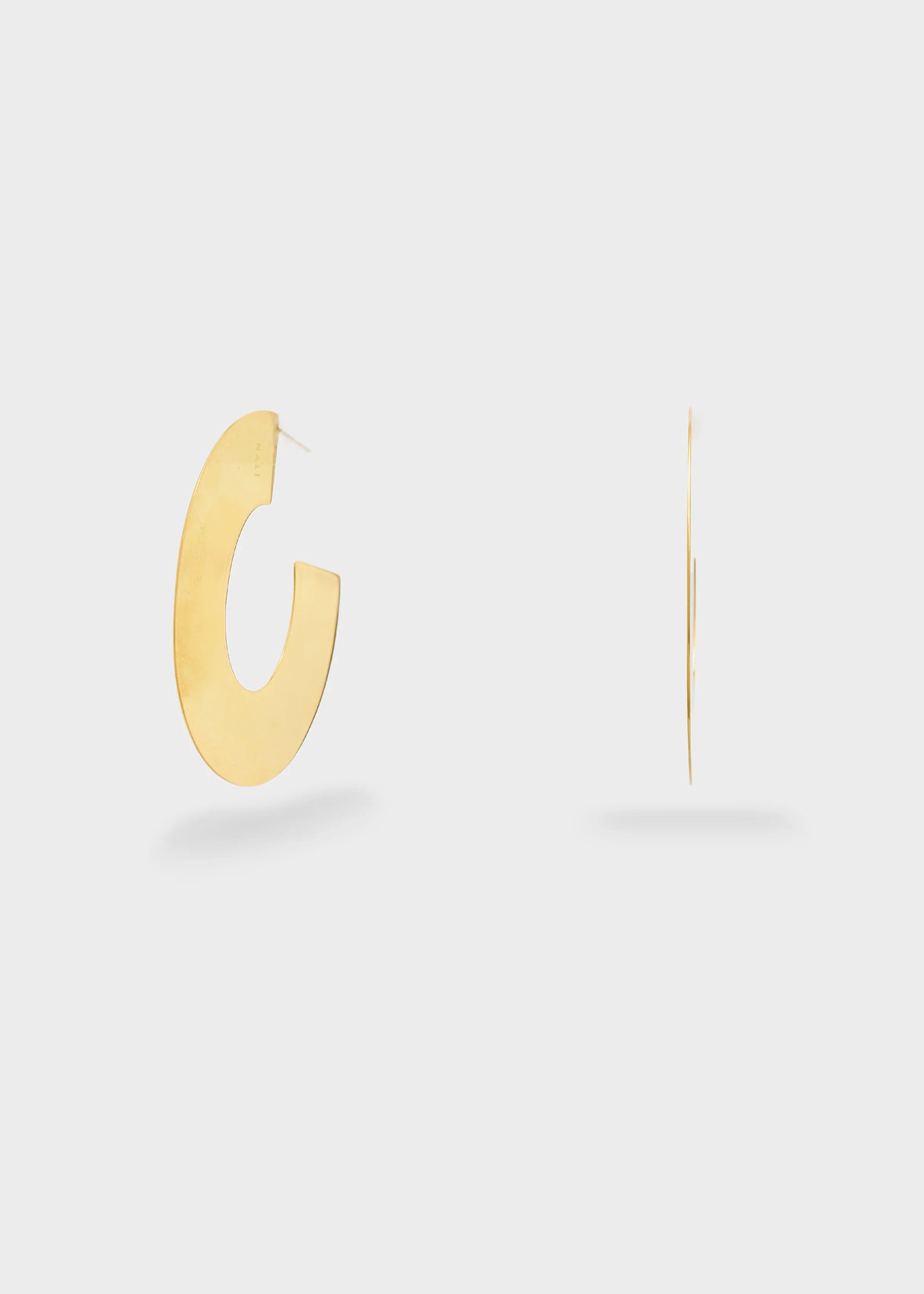 Nali - orecchini semicerchi piatti