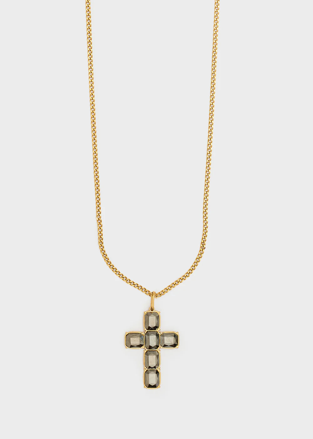 Nali collana croce con pietre