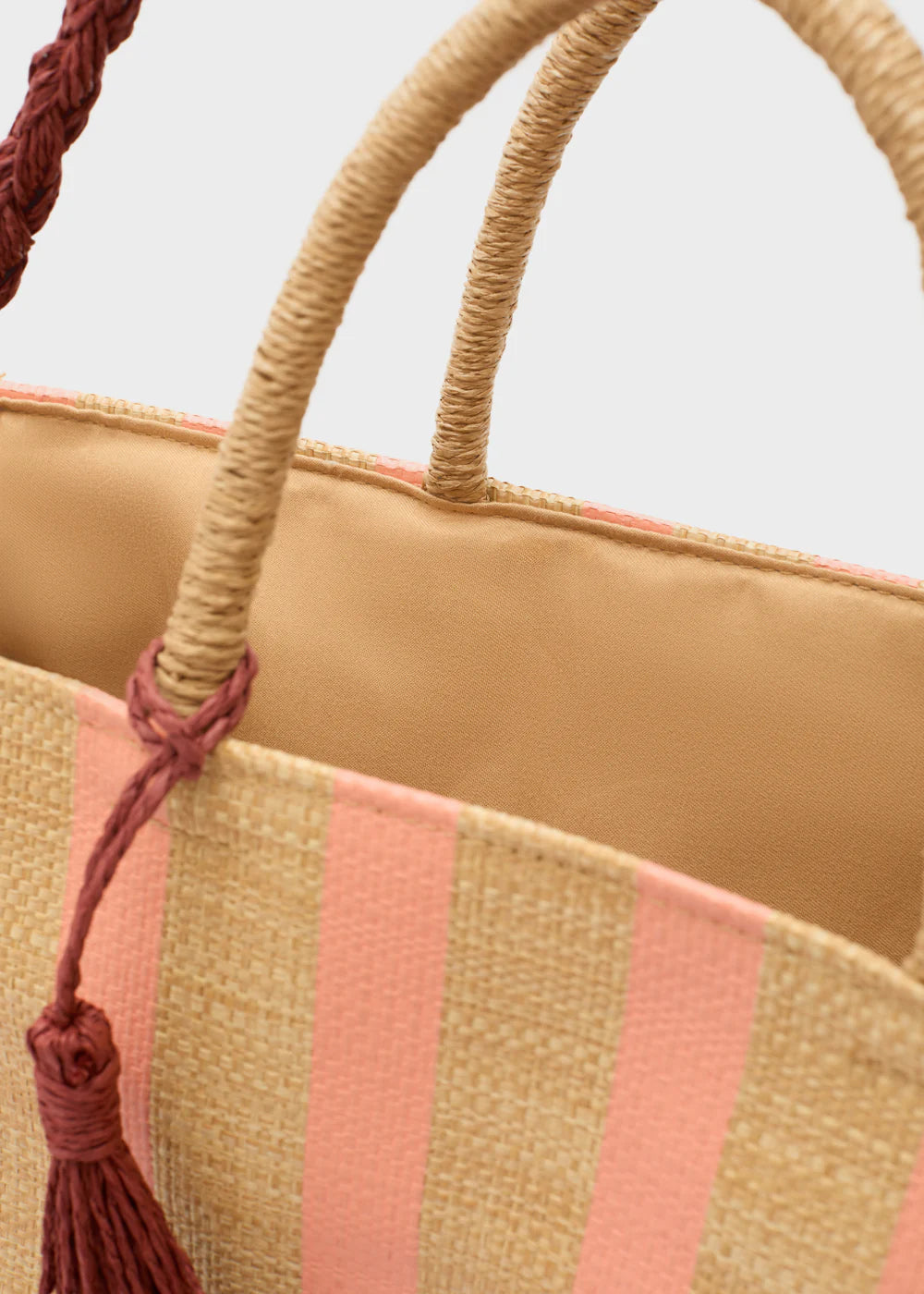 NALÍ - BORSA CAPRI SHOPPER IN RAFIA