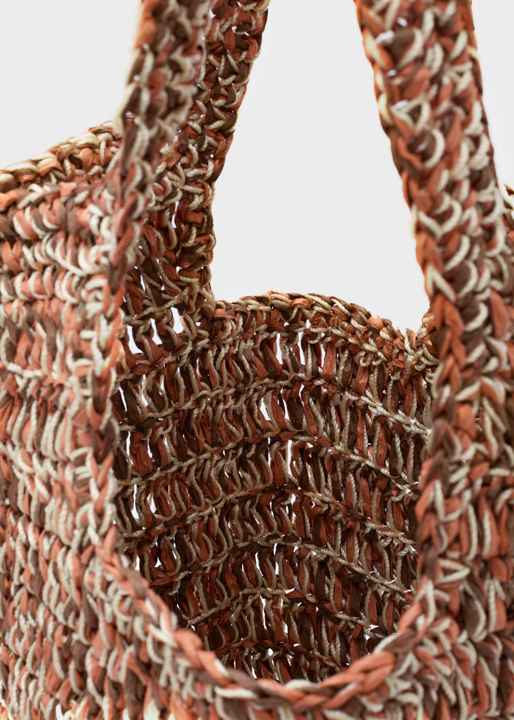 NALÍ - BORSA CROCHET +RAFIA MIX
