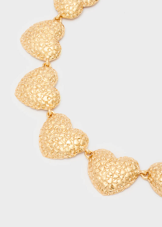 Nali collana cuori martellati