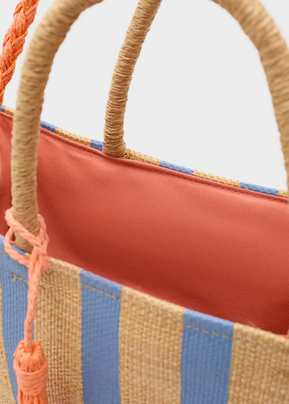 NALÍ - BORSA CAPRI SHOPPER IN RAFIA