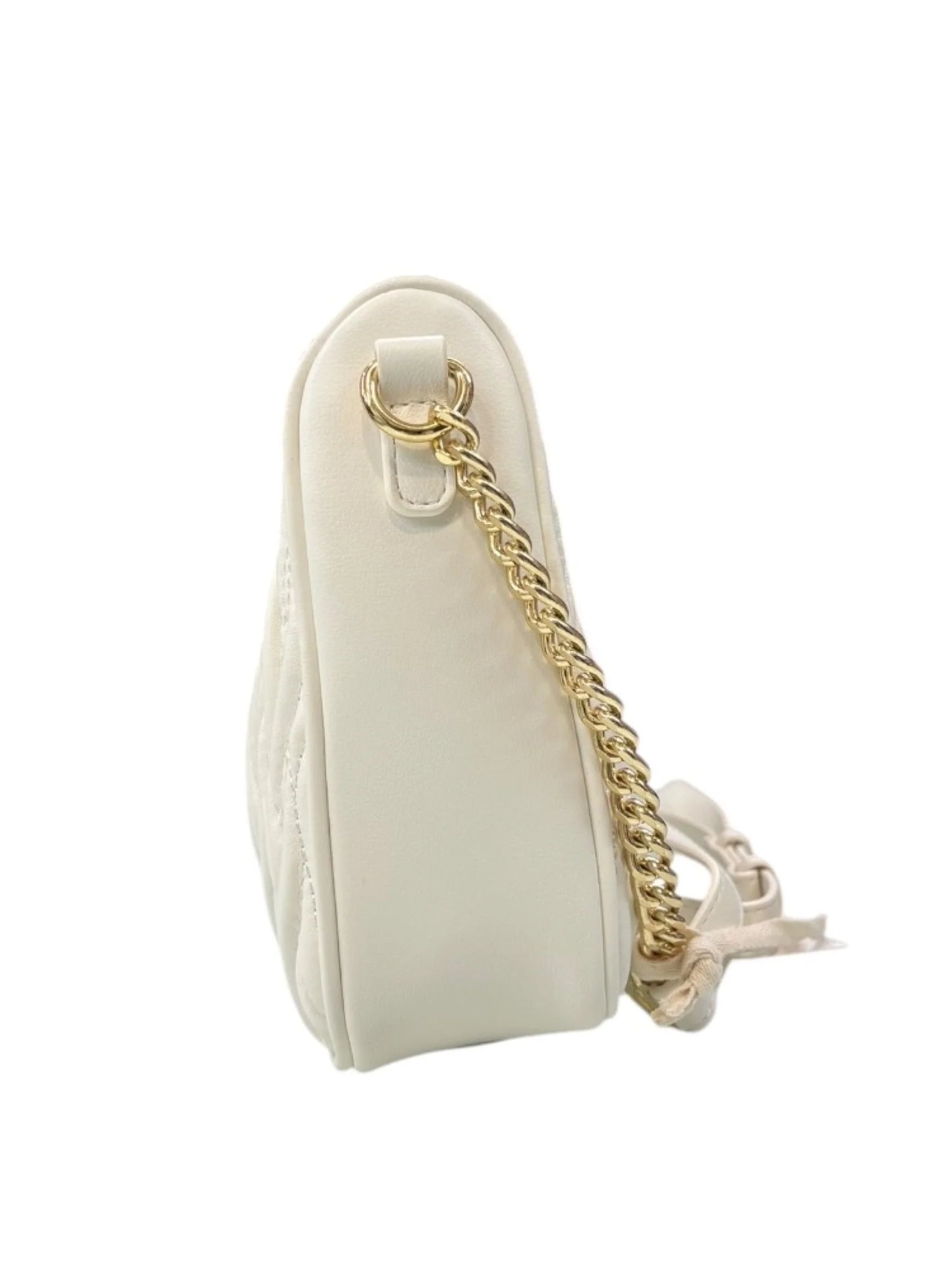 Gaëlle - Reg Shoulder Strap Plissè con logo in metallo