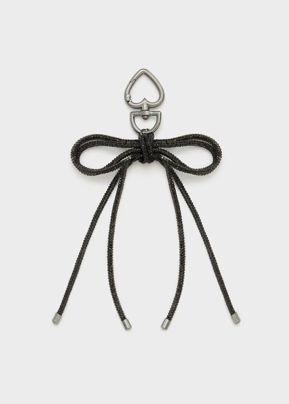 Nalì- portachiavi fiocco+cuore  pietre