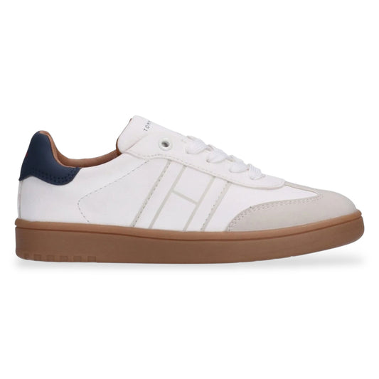 Tommy hilfiger - Lace up sneaker beige/off white blue