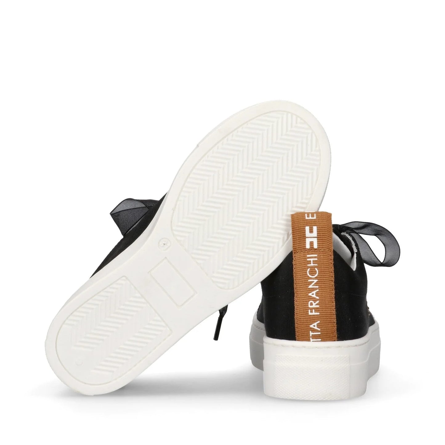 Elisabetta Franchi - Snekaers platform logo strass