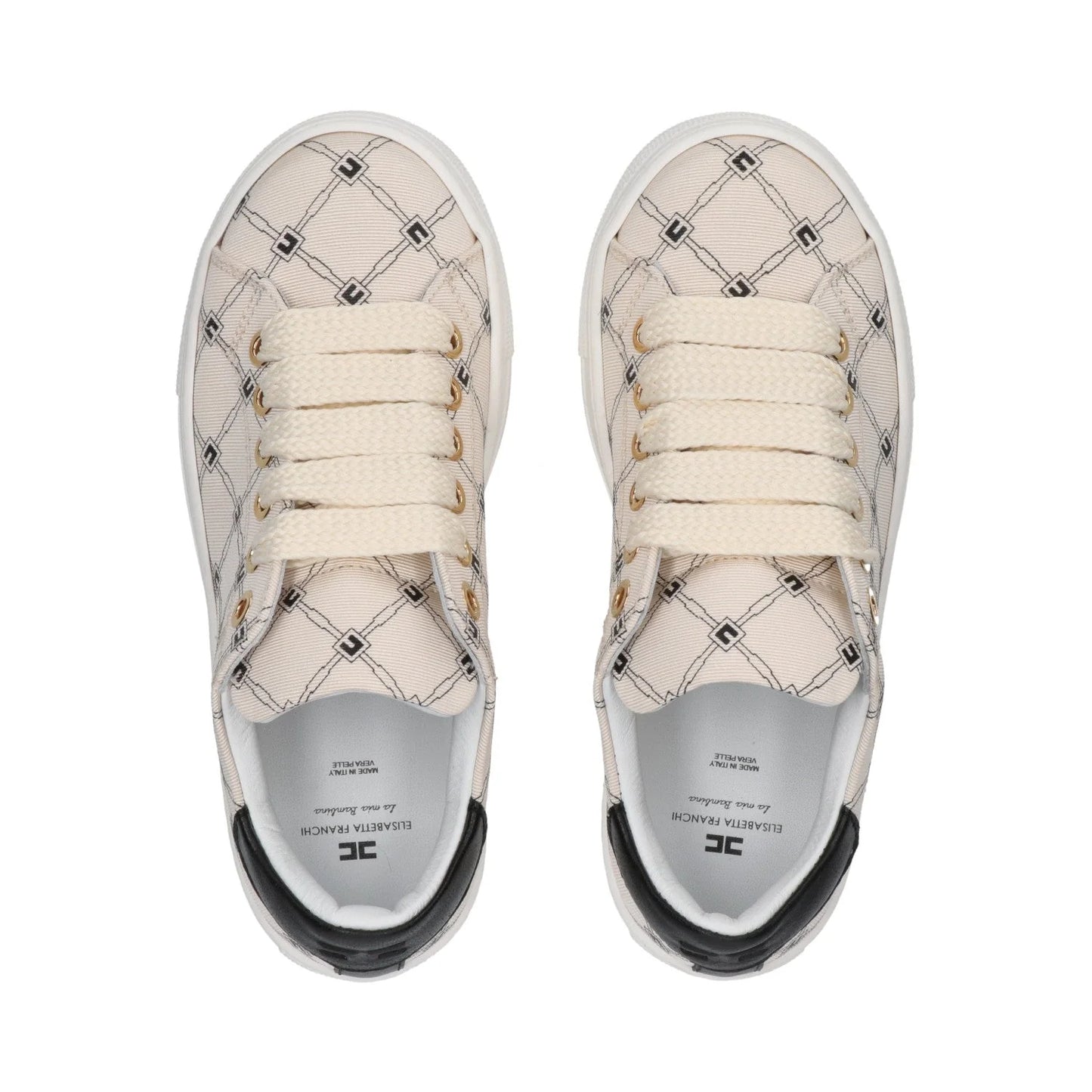 Elisabetta Franchi - Sneakers platform monogram