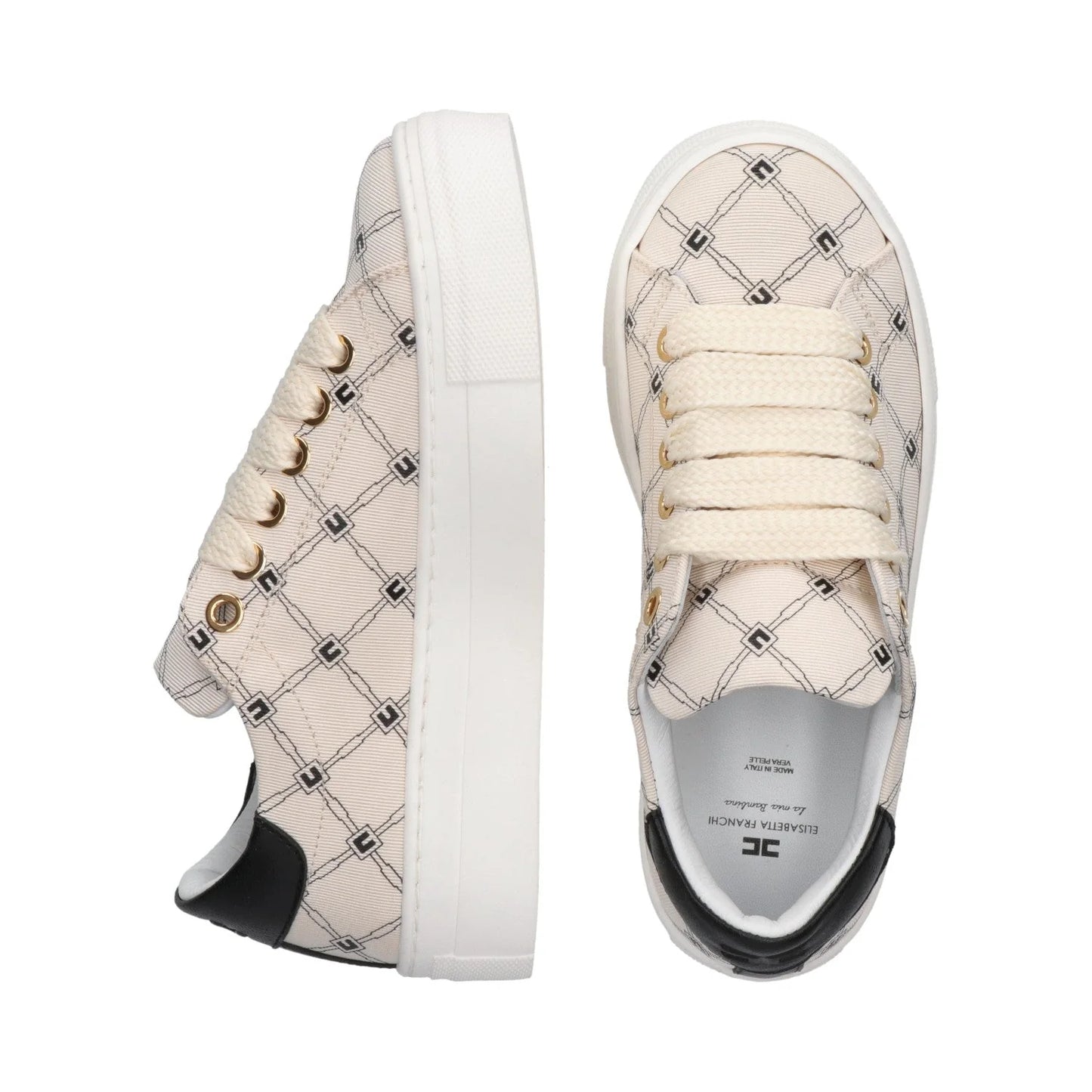 Elisabetta Franchi - Sneakers platform monogram