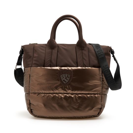 Blauer - Padded Polyester nylon tote bag XL metal