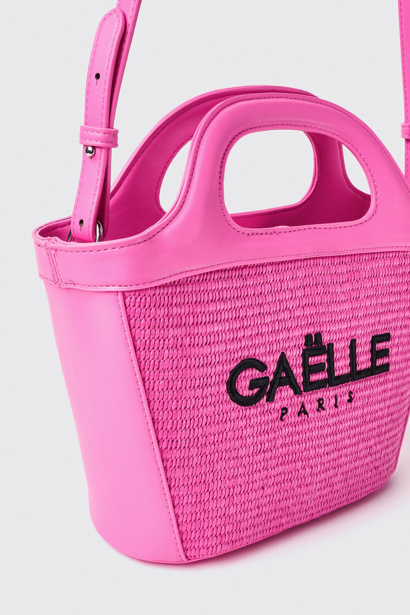 GAËLLE - MINI SHOPPER WITH EMBROIDERED LOGO