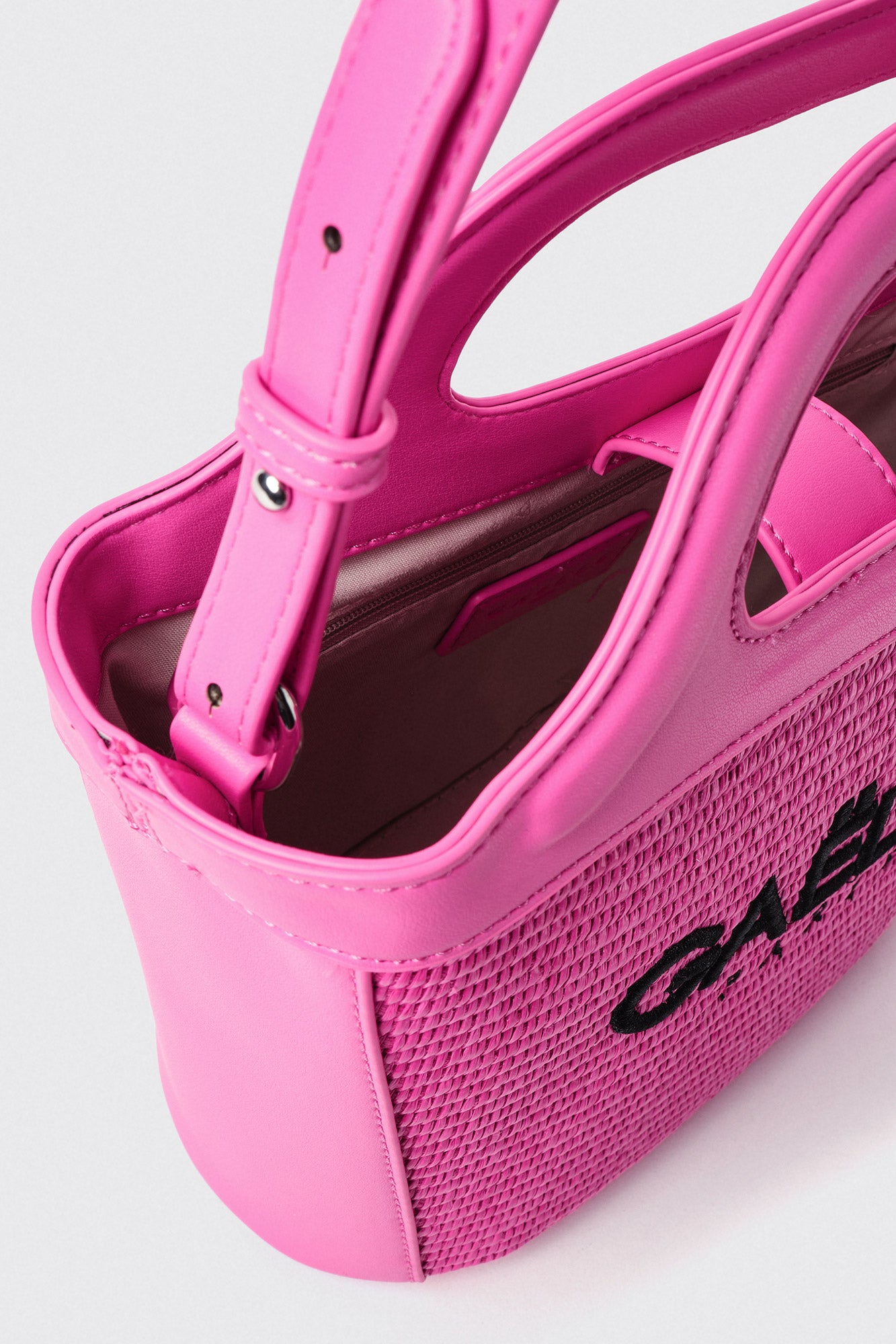 GAËLLE - MINI SHOPPER WITH EMBROIDERED LOGO