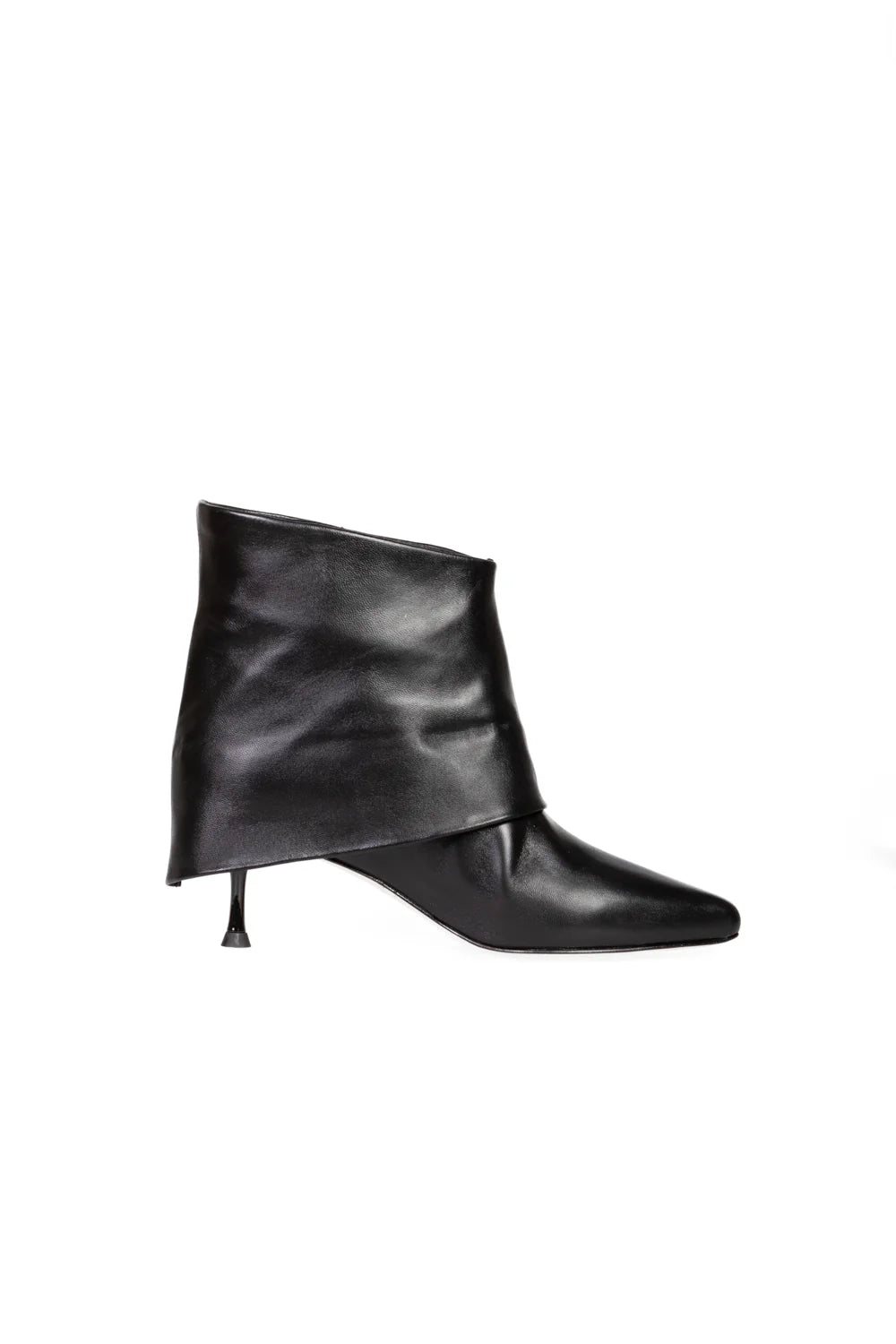 Ovyè tronchetto in pelle nero