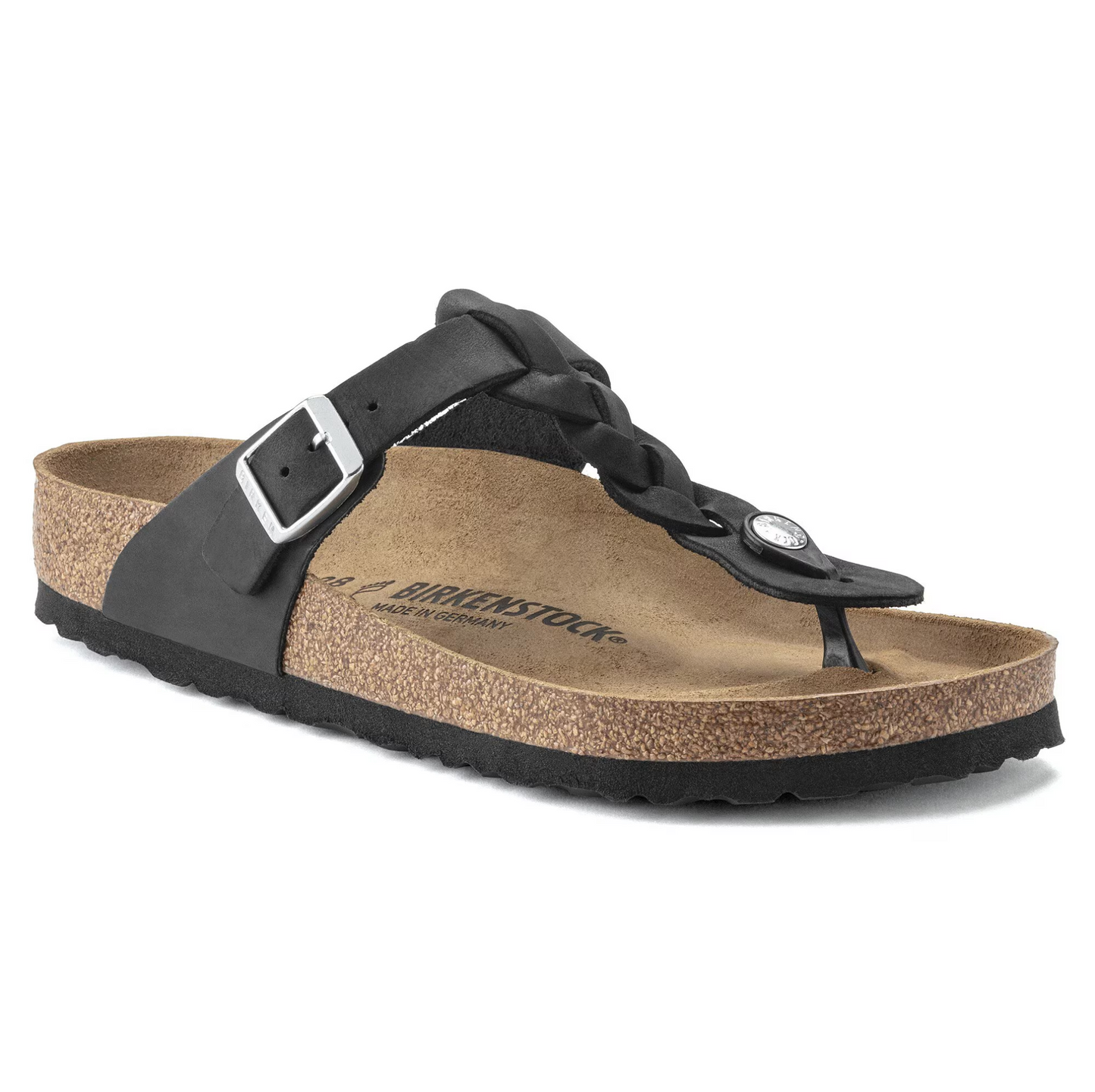 Birkenstock - Gizeh Braided Pelle oliata