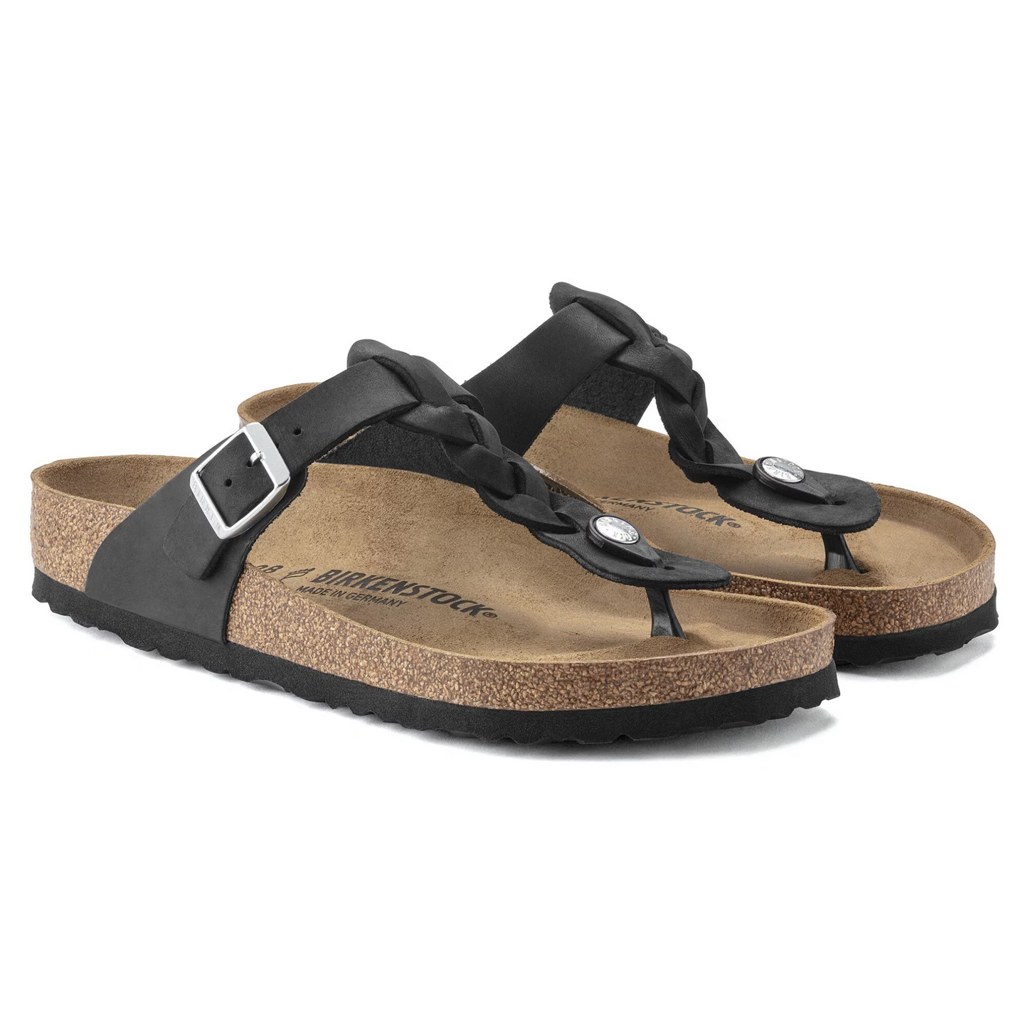 Birkenstock - Gizeh Braided Pelle oliata