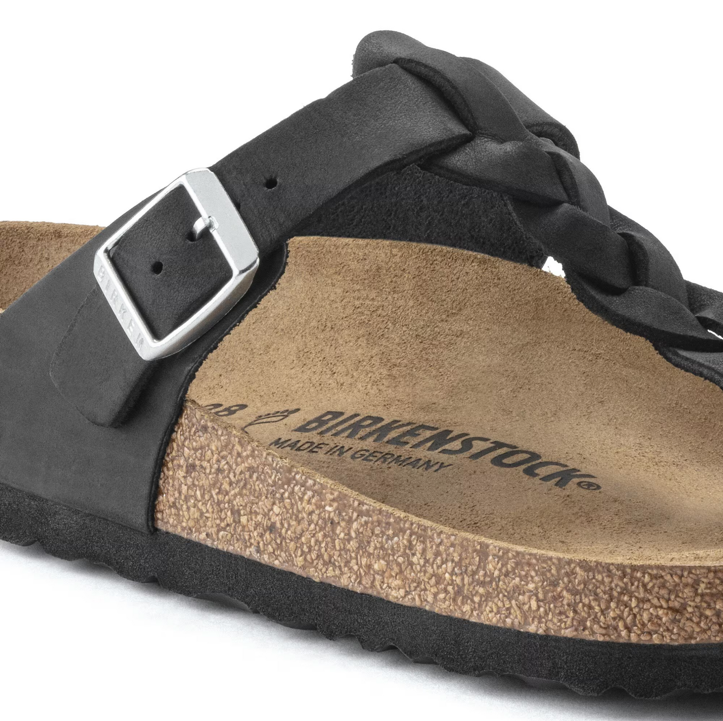 Birkenstock - Gizeh Braided Pelle oliata
