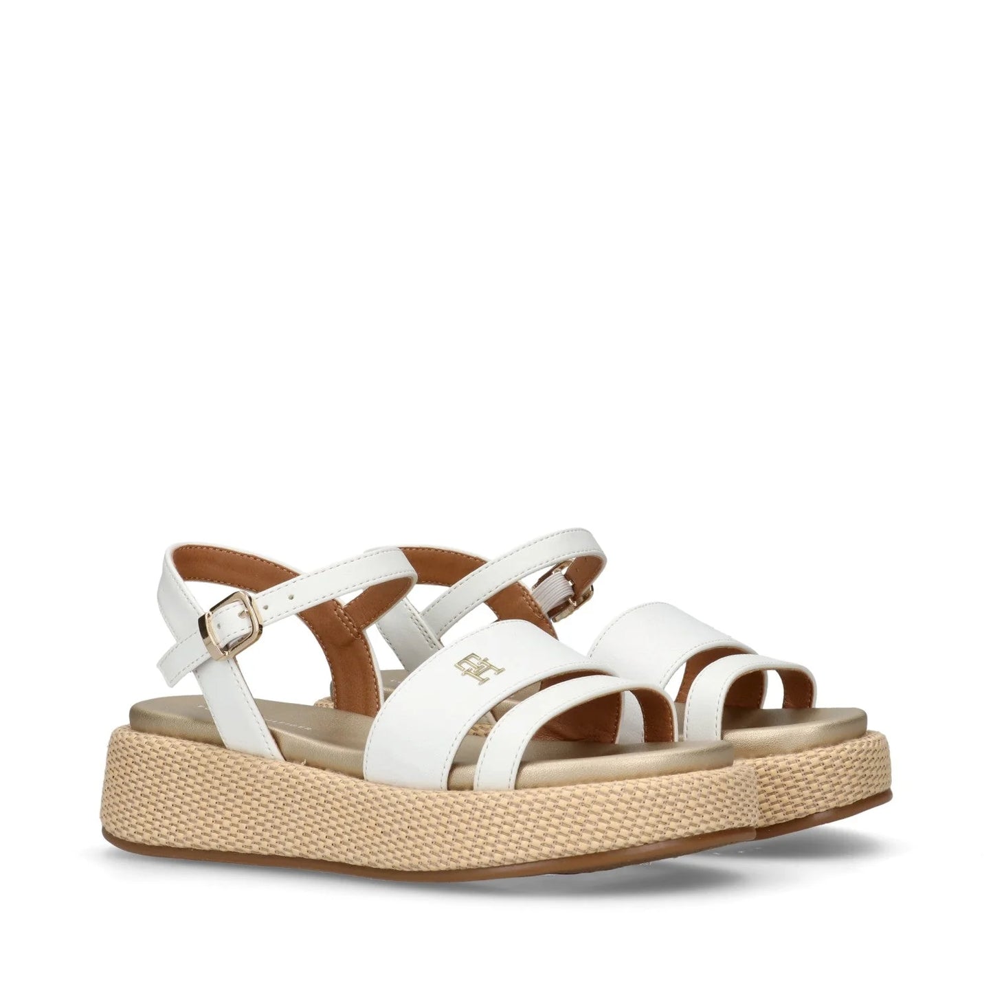 Tommy Hilfiger - Sandali platform ricoperto e cinturino alla cavaglia