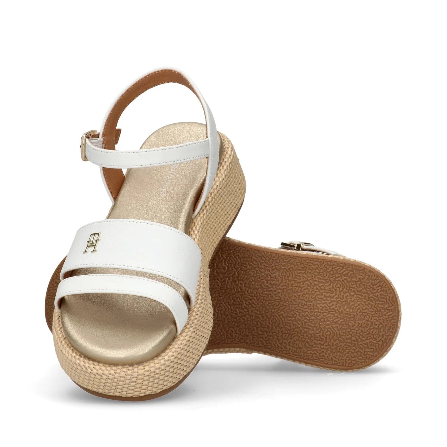 Tommy Hilfiger - Sandali platform ricoperto e cinturino alla cavaglia