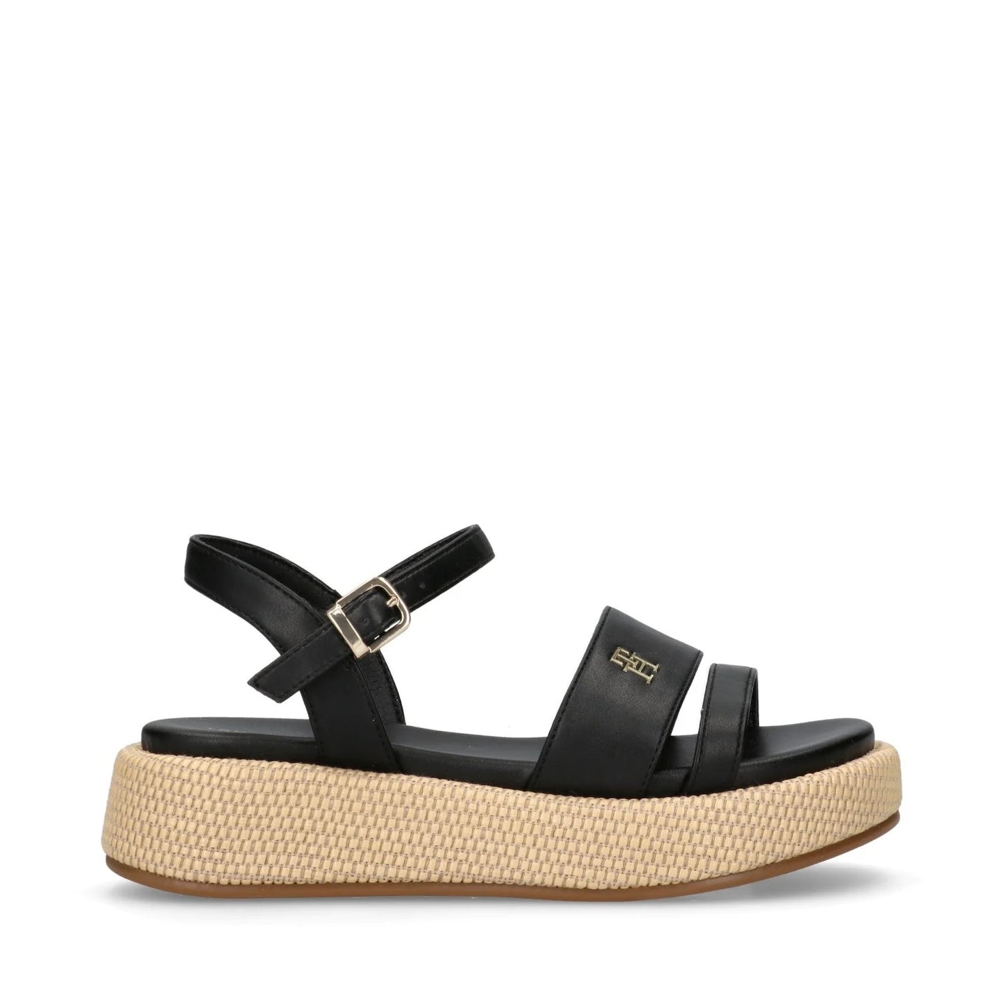 Tommy Hilfiger - Sandali platform ricoperto e cinturino alla cavaglia