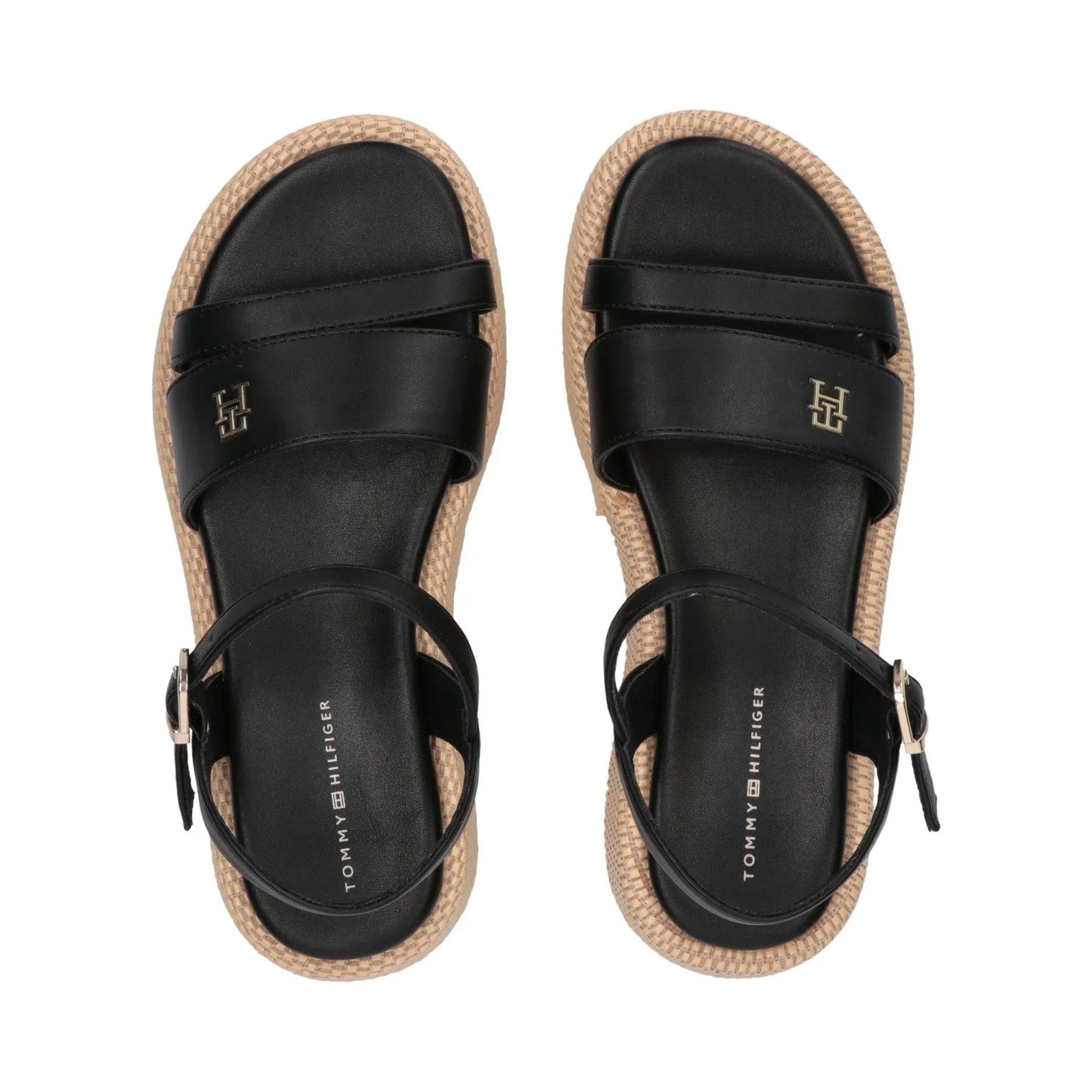 Tommy Hilfiger - Sandali platform ricoperto e cinturino alla cavaglia