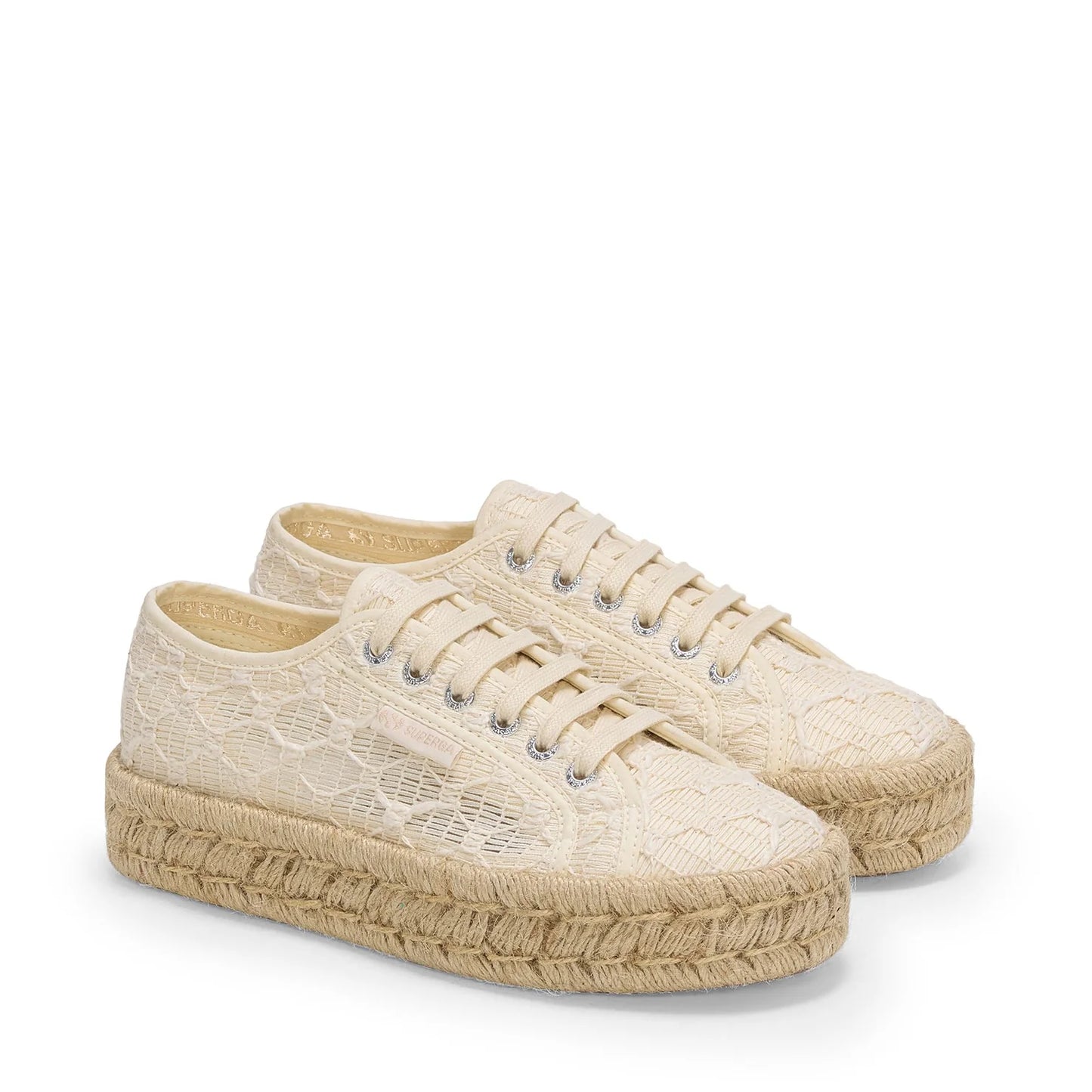 Superga- 2740 platform crochet rope