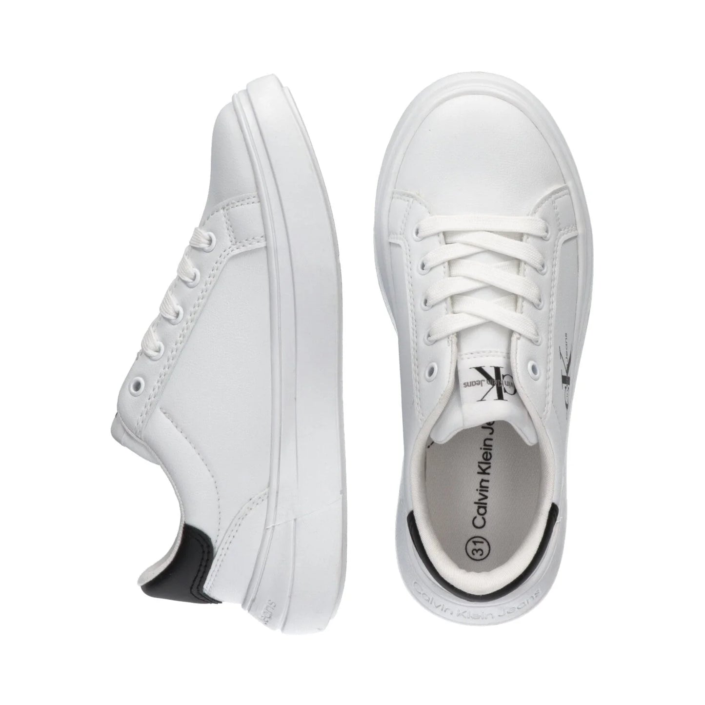 CALVIN KLEIN - MINIMAL SNEAKERS WITH OVERSIZED SOLE