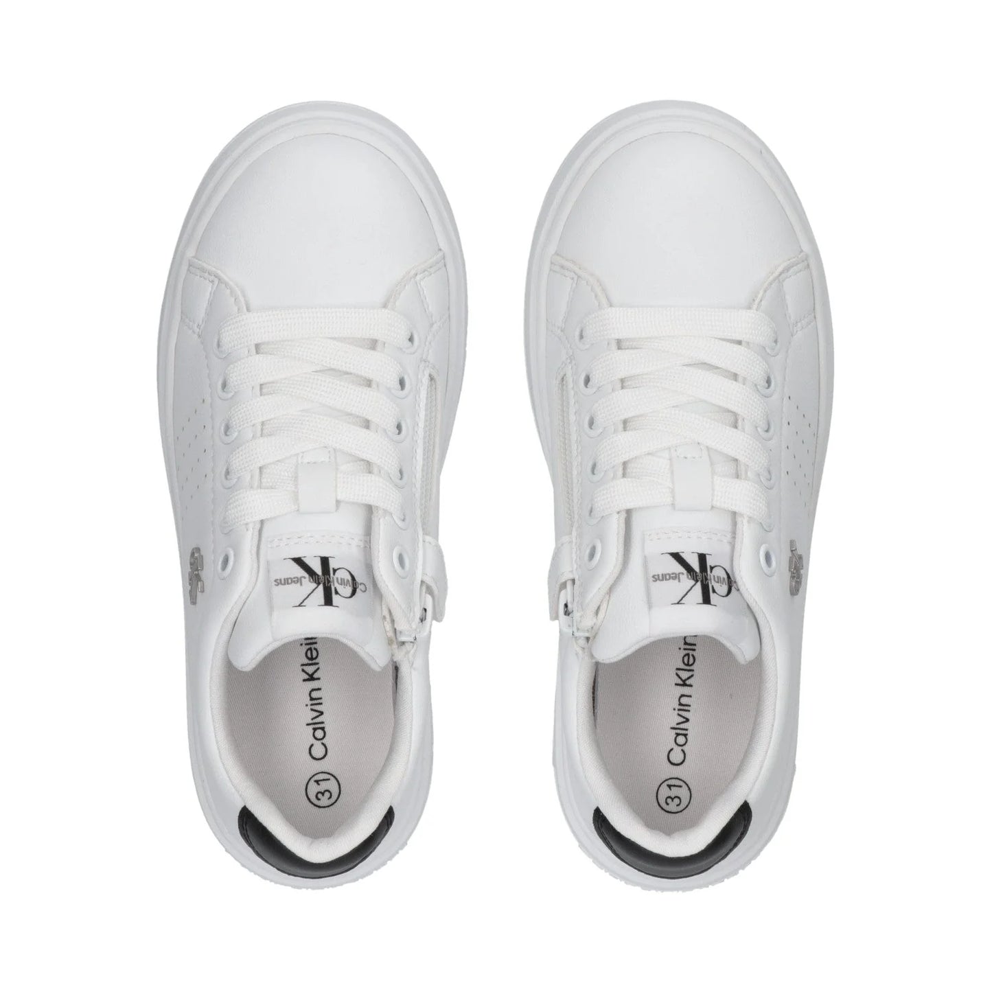 Calvin Klein - Sneakers Stringate con logo in metallo