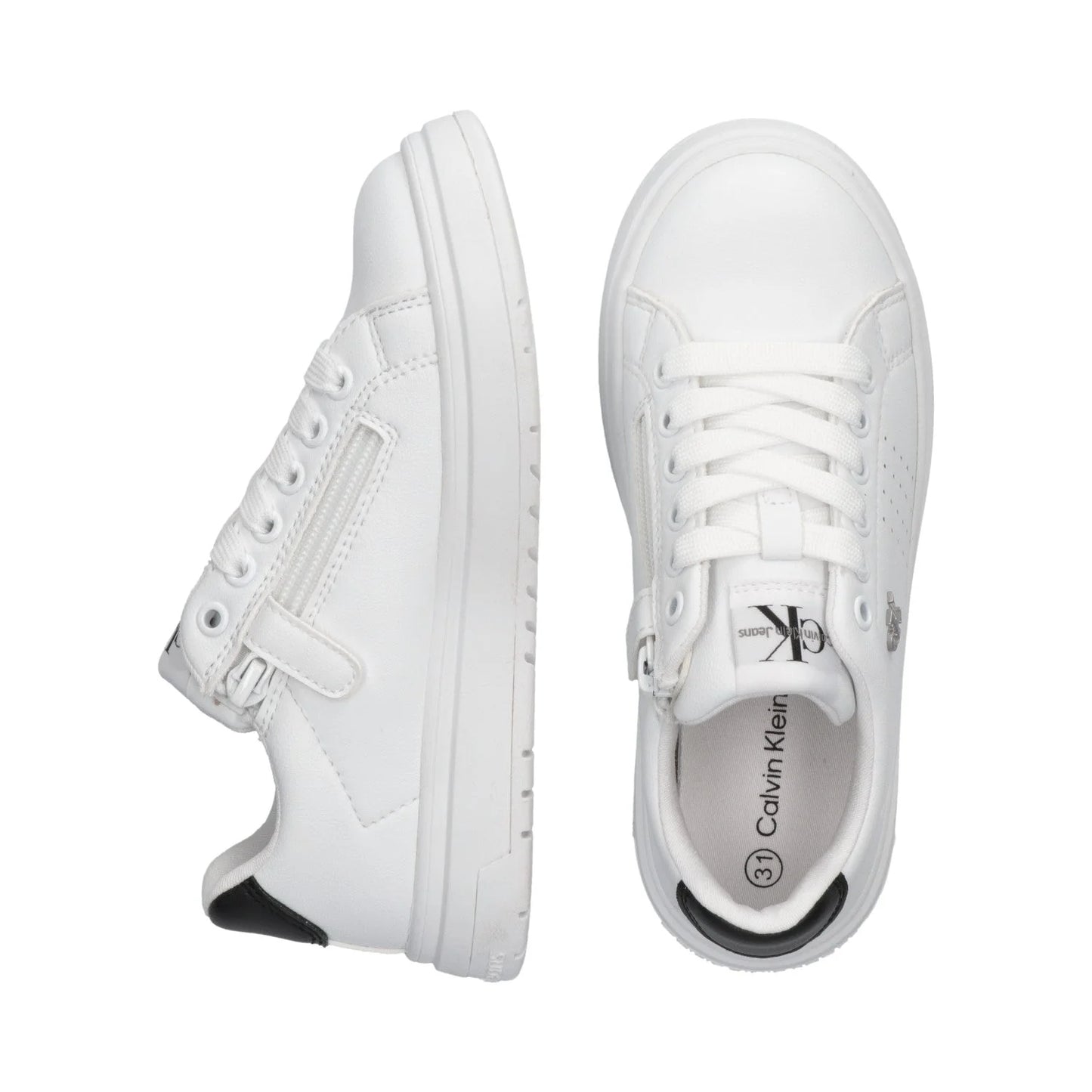 Calvin Klein - Sneakers Stringate con logo in metallo