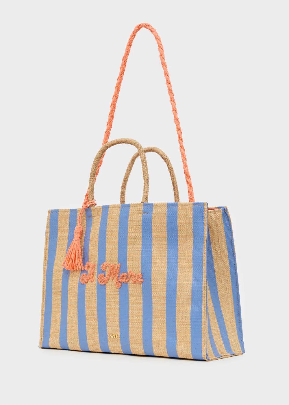 NALÍ - BORSA CAPRI SHOPPER IN RAFIA