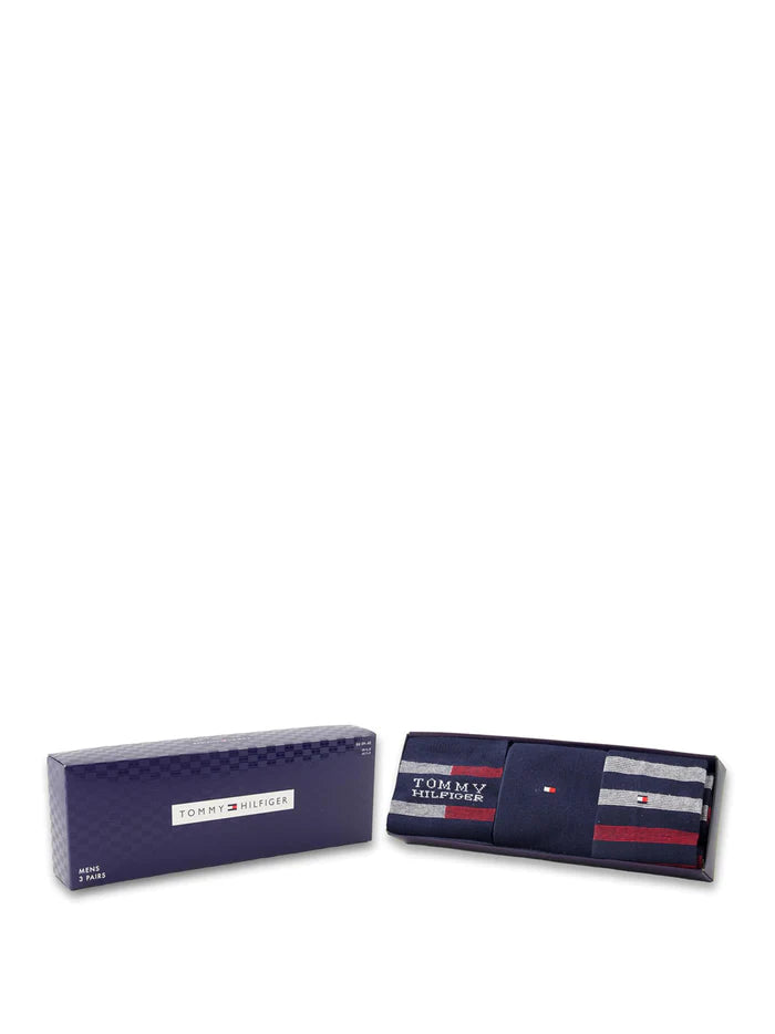 Tommy hilfiger- box regalo 3 calze lunghe uomo