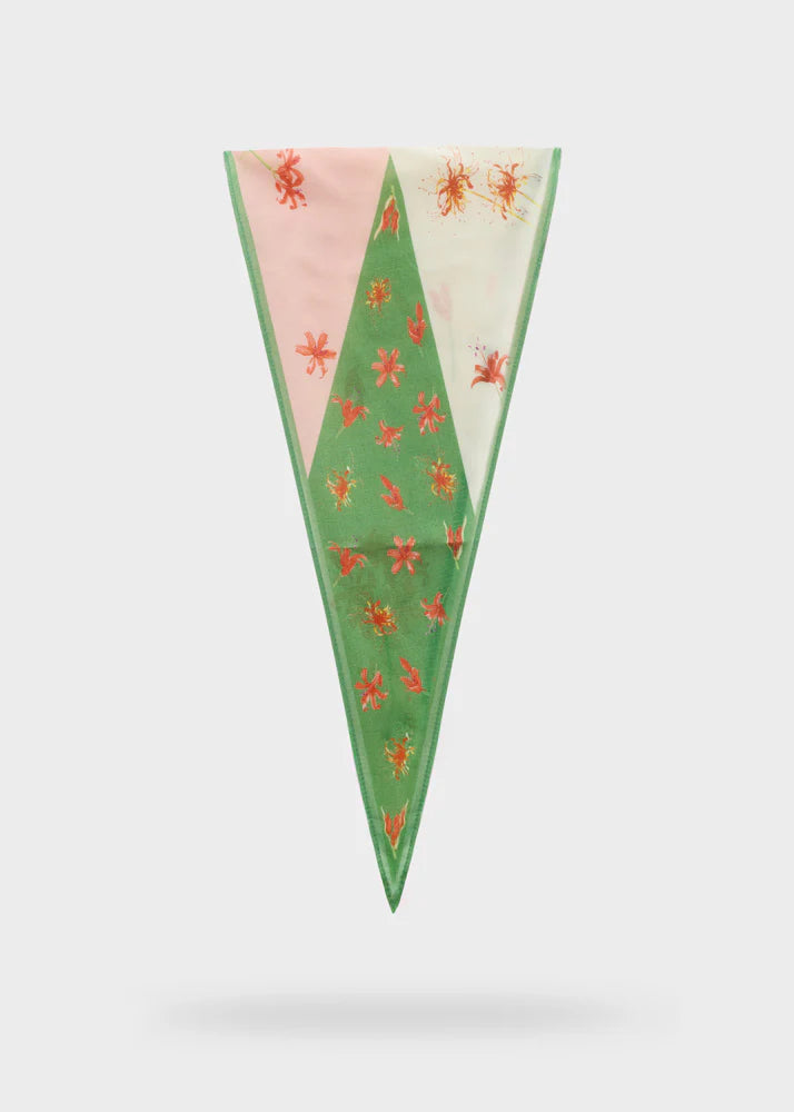 Nali - foulard stampa fiori seta cotone