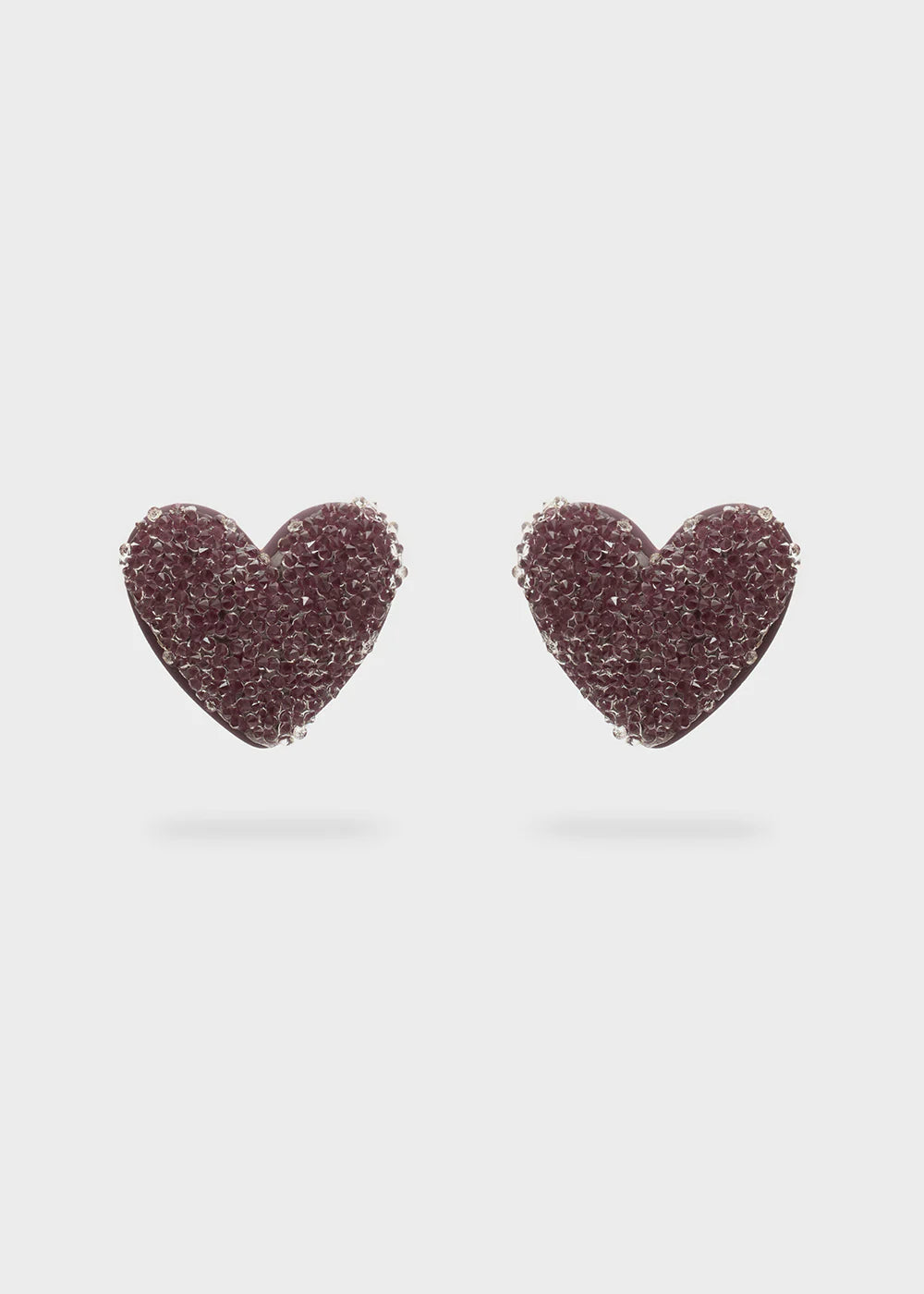 Nali orecchini shiny heart over pietre