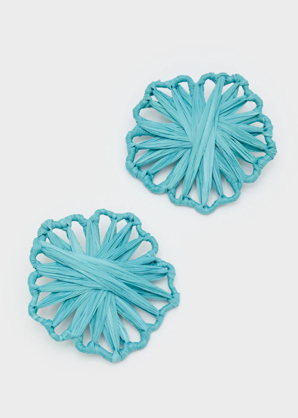 Nalí - Orecchini Mimi fiore in rafia over