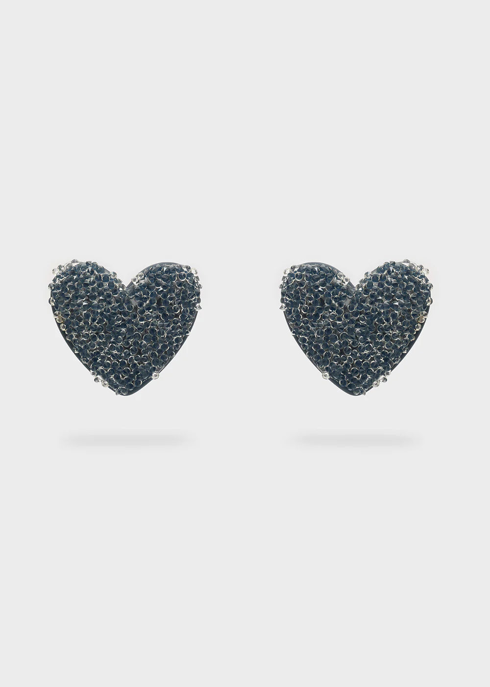 Nali orecchini shiny heart over pietre
