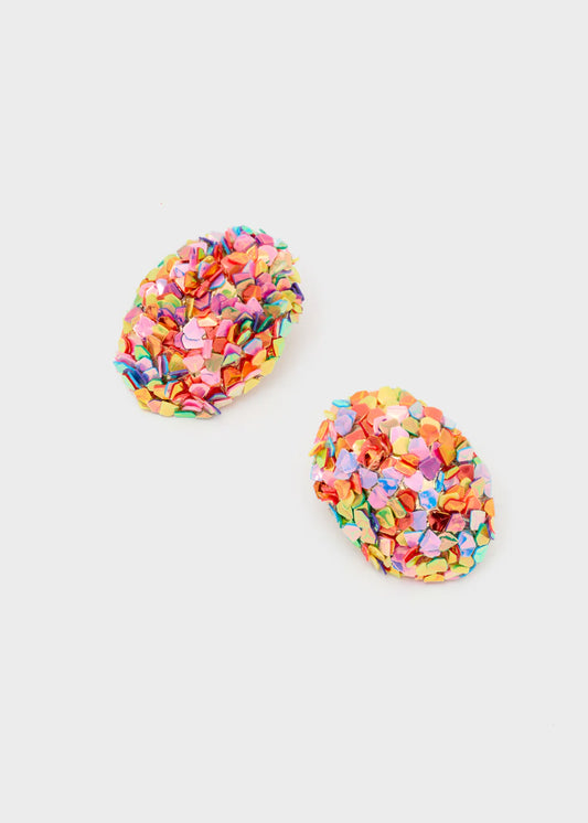 Nali orecchini oversize lobo multicolor