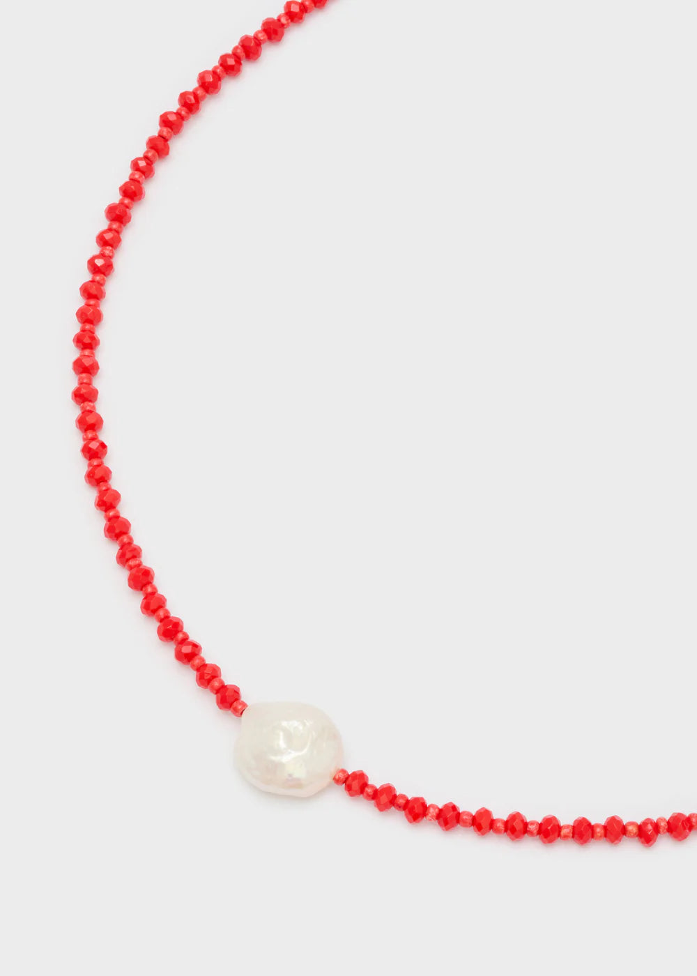 NALÍ - COLLANA PERLINE E PERLA BIANCA