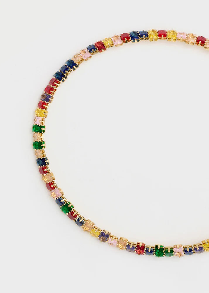 Nali - collana girocollo con pietre multicolor