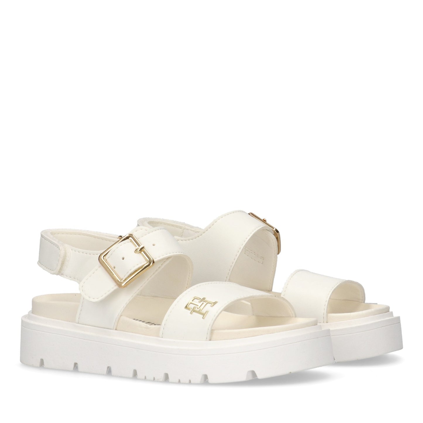 Tommy Hilfiger - Sandali platform con logo in rilievo
