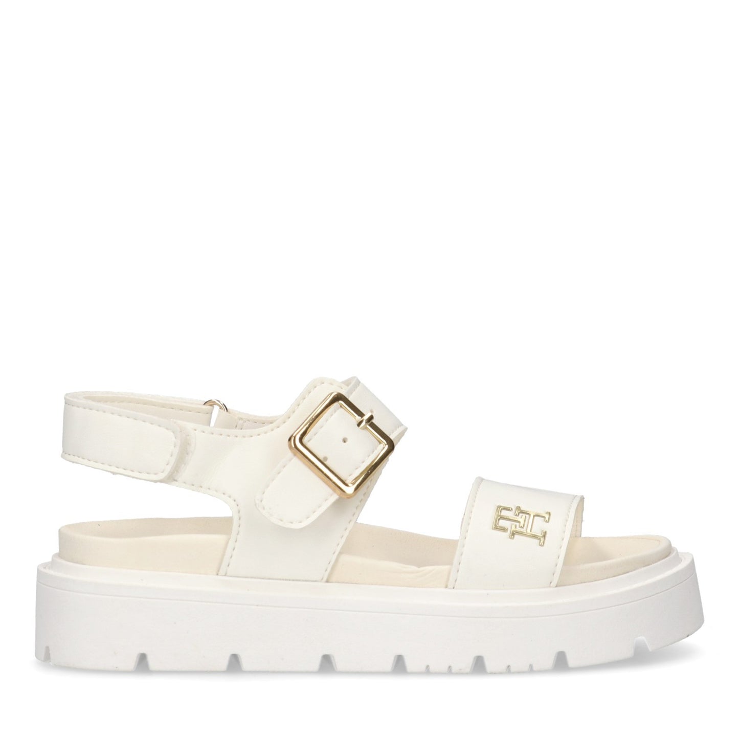 Tommy Hilfiger - Sandali platform con logo in rilievo