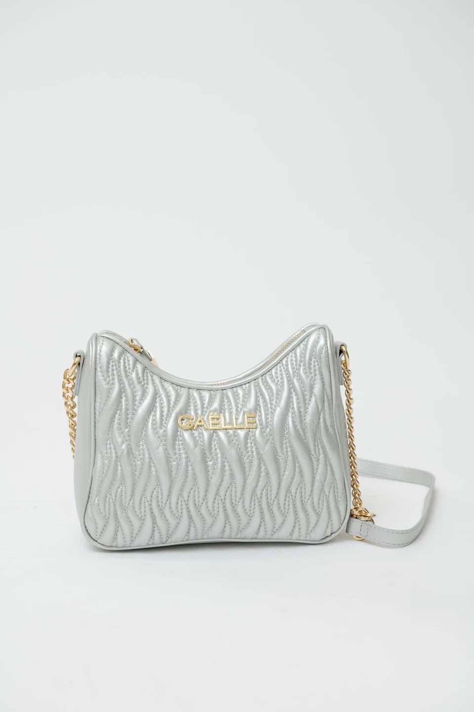 Gaëlle - Reg Shoulder Strap Plissè con logo in metallo