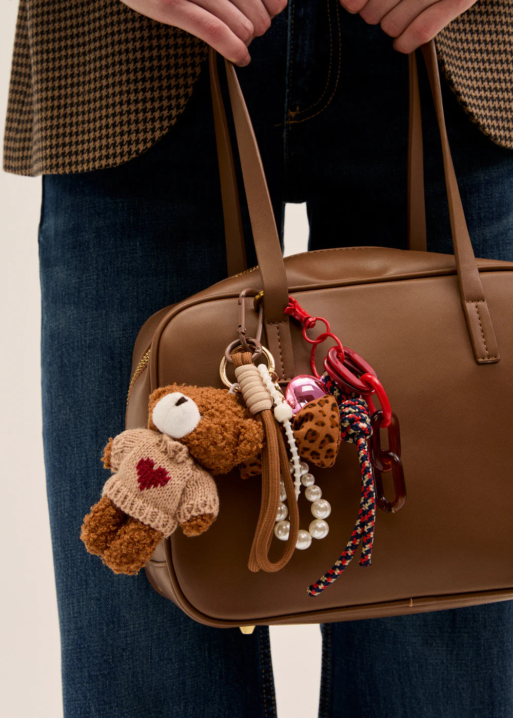 Nali portachiavi teddy+fiocco