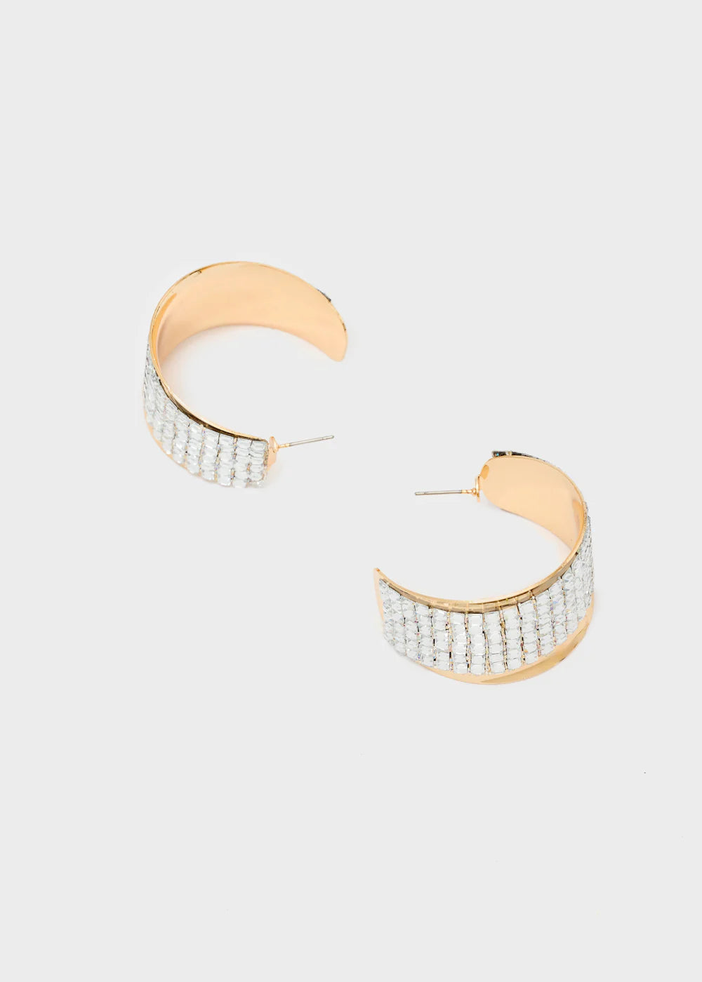 Nalì- orecchini cerchio con pietre