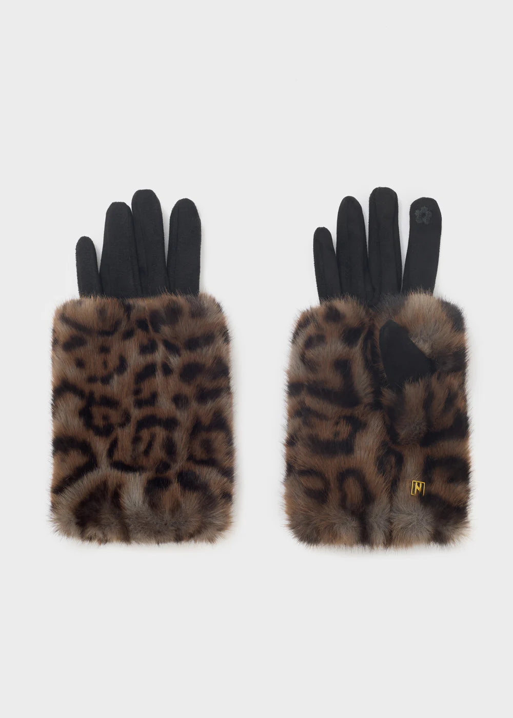 Nalì - Guanti Leopard Eco Fur