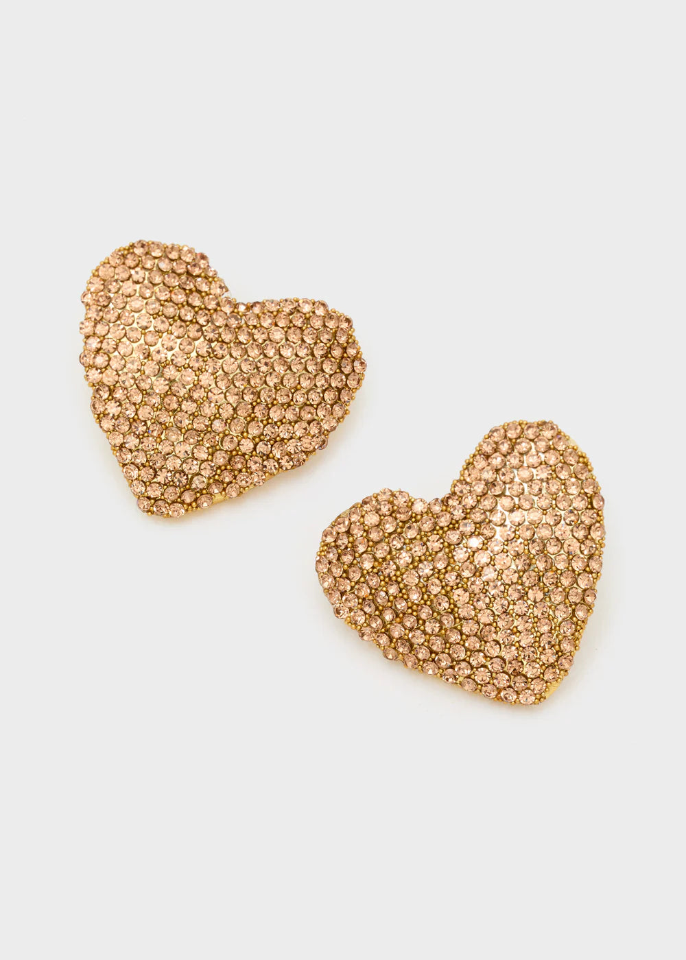Nali orecchini shiny heart over pietre