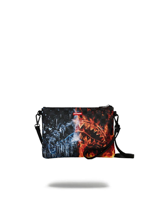 Sprayground - Fire & ice shark crossover clutch