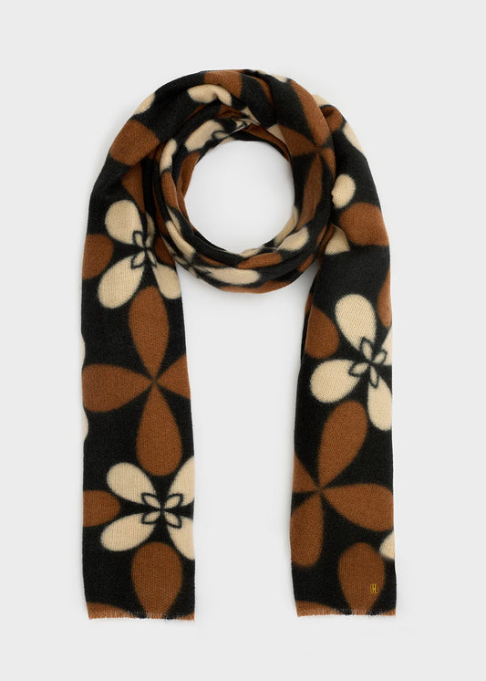 Nalì- sciarpa ampia fantasia fiori