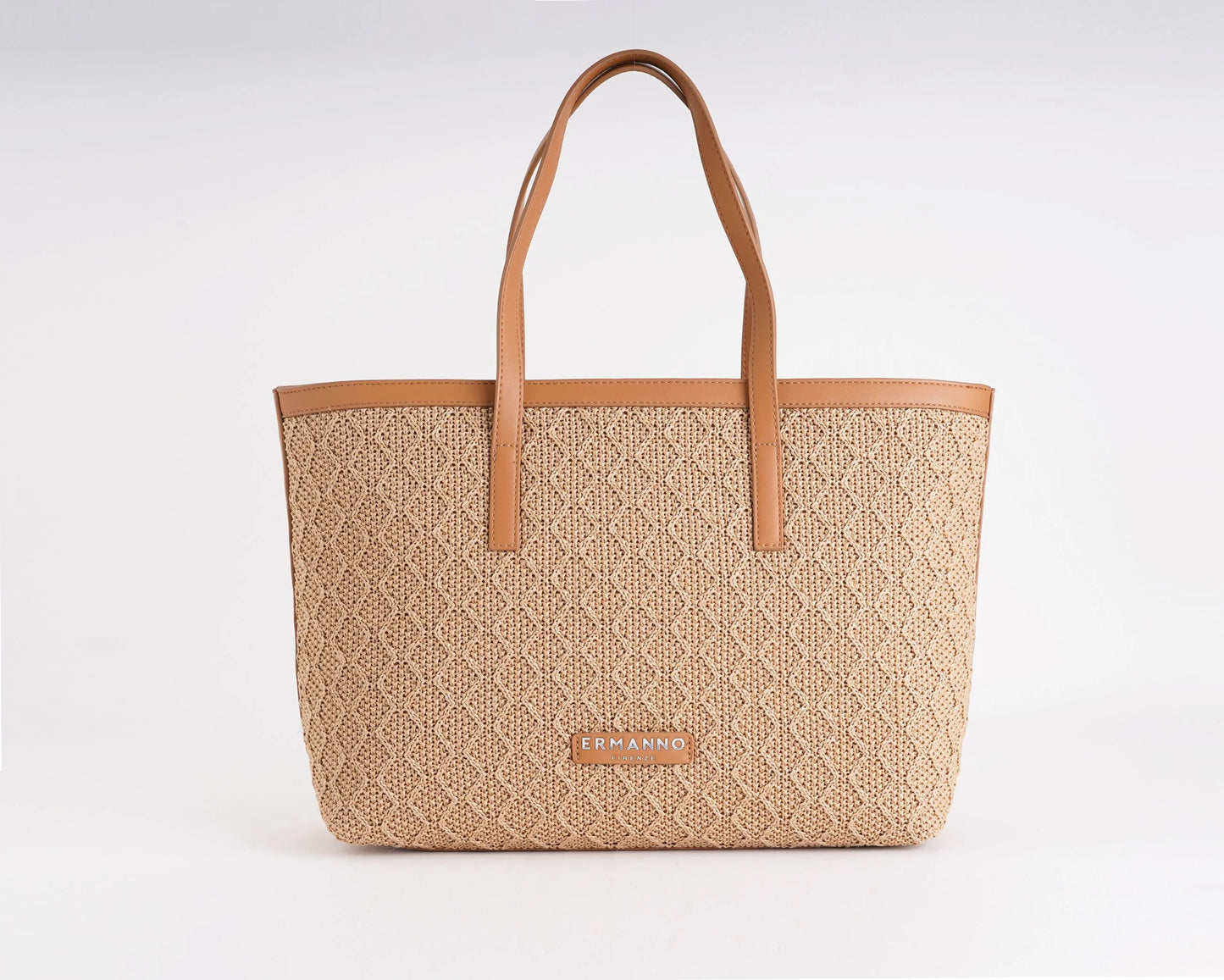 Ermanno Firenze - Borsa tote terra straw