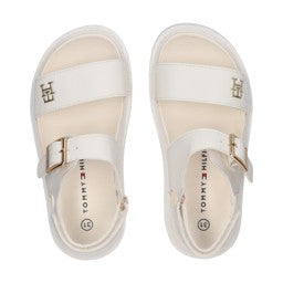 Tommy Hilfiger - Sandali platform con logo in rilievo